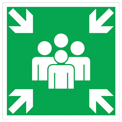 [KAN-PICTO04] Pictogram alu 15x15cm verzamelplaats