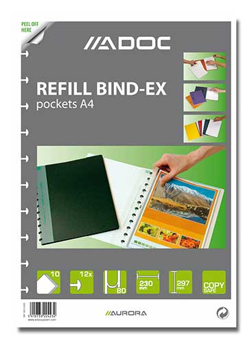 [KAN-5810000] Vulling Adoc System Filing Bind-ex A4 80µ (10)