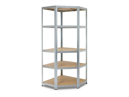 [TIM-619003] Rek Avasco Strong Corner metaal gegalvaniseerd 176x75x40x50cm met 5 legborden