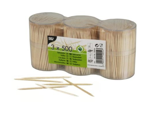 [TIM-P10054] Tandenstoker Papstar 6,7cm 500 per koker (3)