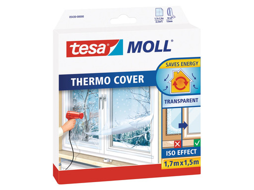 [TIM-5430001] Isolatiefolie Tesa Moll thermo cover 1,7x1,5m 2,55m² transparant
