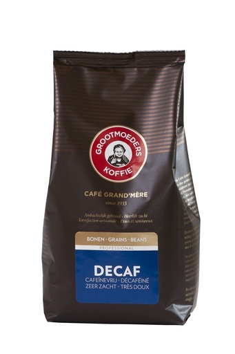 [CAT-K10006] Koffie Grootmoeders Koffie Decaf Professional bonen 500g