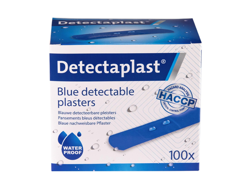 [TIM-8140] Pleister Detectaplast Universal metaal detecteerbaar 19x72mm blauw (100)