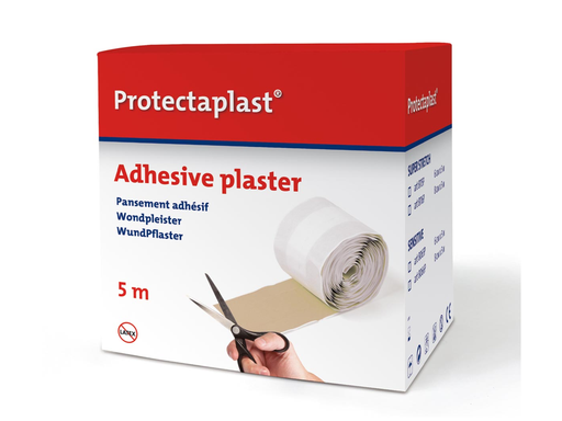 [TIM-8115P] Textielpleister Protectaplast Elastic 6cmx5m op rol huidskleur