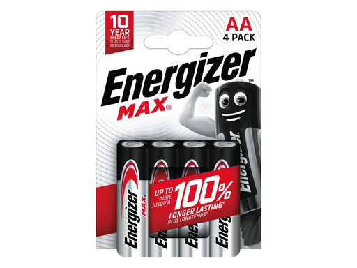 [TIM-3764507] Batterij Energizer Max AA (4)