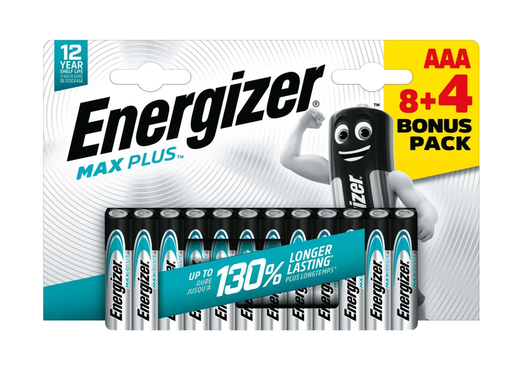 [TIM-3754607] Batterij Energizer Max plus AAA (12)