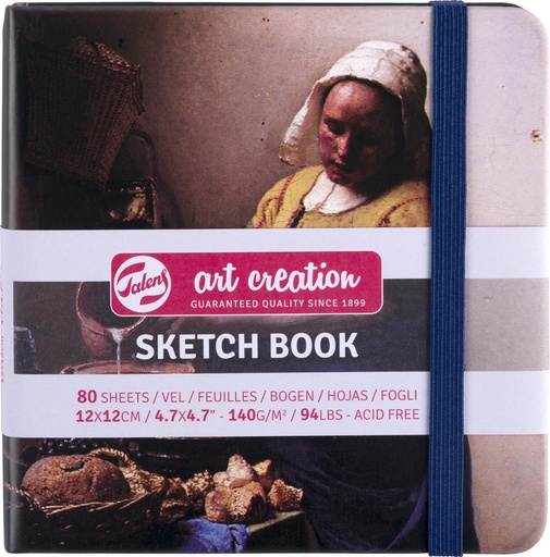 [TIM-9314354] Schetsboek Talens Art Creation Het Melkmeisje 12x12cm assorti