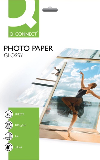 [TIM-KF01103] Fotopapier Q-Connect A4 180g (20)