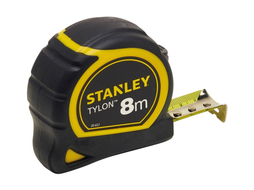 [TIM-030687] Rolmeter Stanley Tylon 12,7mmx3m zwart/geel