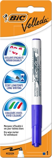 [TIM-875577] Whiteboardmarker Bic Velleda 1741 blauwe inkt ronde punt 2mm (1)