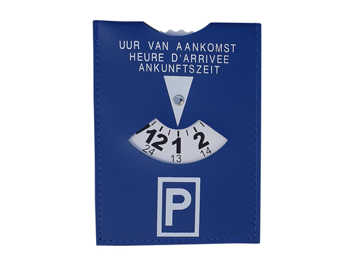 [TIM-100121] Parkeerschijf Bronyl conform wetgeving blauw 