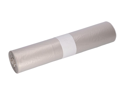 [TIM-29703] Vuilniszakken Deiss LDPE 57,5x100cm 70L transparant (25)