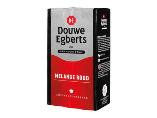 [QUA-4080383] Gemalen koffie voor snelfilters Douwe Egberts Rood pak van 500g
