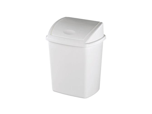 [OND-O91161] Afvalbak swing 10l wit recycled PP