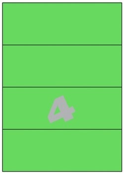 [ETI-ETIK16] Etiketten 04 etik/blad 210x74,25mm groen (200)