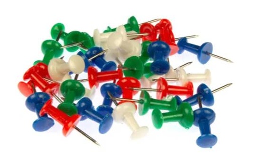 [KGO-K28001] Push pins Kangaro assorti (40)