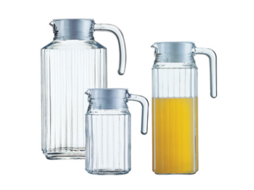 [CAT-410088] Karaf Esmeyer Quadro met deksel transparant 1.7l