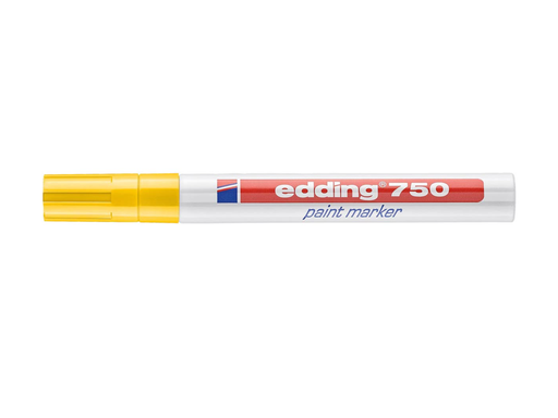 [TIM-750GL] Glanslakmarker Edding 750 ronde punt 2-4mm geel
