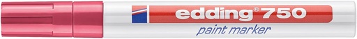 [TIM-750RD] Glanslakmarker Edding 750 ronde punt 2-4mm rood