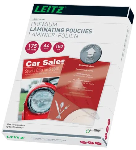 [ESS-74830000] Lamineerhoes Leitz iLam UDT A4 2x175µ glanzend (100)
