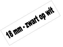 [PTO-TZE241] Tape Brother P-Touch TZE-241 18mm zwart op wit