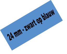 [PTO-TZE551] Tape Brother P-Touch TZE-551 24mm zwart op blauw