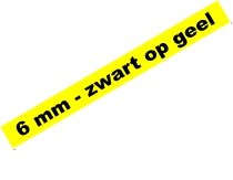 [PTO-TZE611] Tape Brother P-Touch TZE-611 6mm zwart op geel