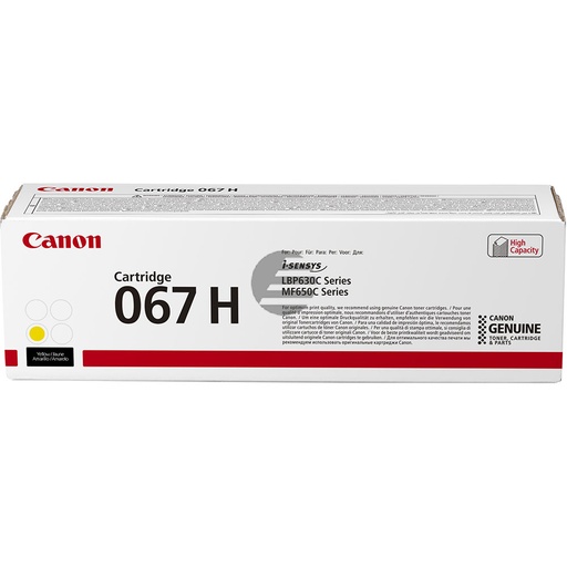 [CAN-067HY] Cartridge Canon color laser 067HY 2350 pag. YEL