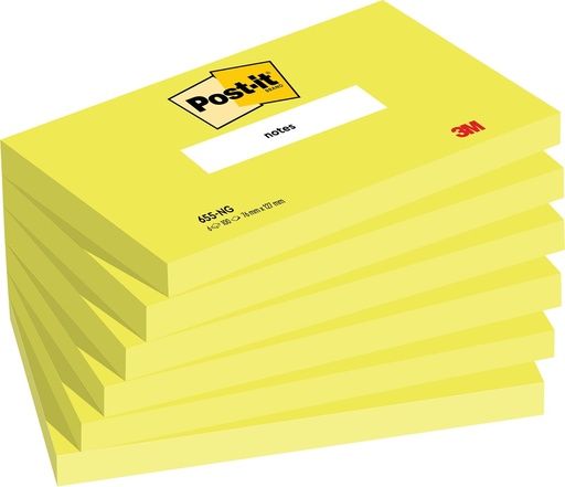 [TIM-655NG] Memoblok Post-It Notes 76x127mm 100vel neongroen (6)
