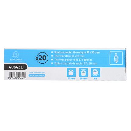 [EXA-40642E] Thermische papierrol Exacompta 57x30mm 55g wit zonder BPA (120)