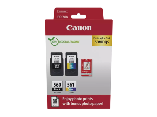 [CAN-PG560-CL561] Cartridge Canon Inkjet PG-560/CL-561 PIXMA TS 2x180 pag.BK/COL