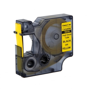 [DYM-S0718310] Dymo Rhino tape krimpkous 12mmx1,5m zwart/geel (18056)