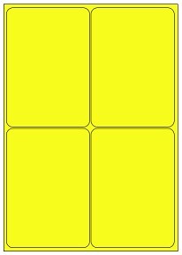 [ETI-31800542] Etiketten Etipage 04 etik/bl 98x140mm 100bl/d geel