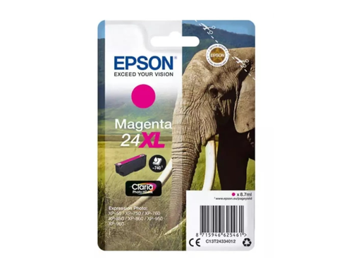[EPS-T243340] Cartridge Epson Inkjet 24XL Expression Photo XP-55 740pag MAG