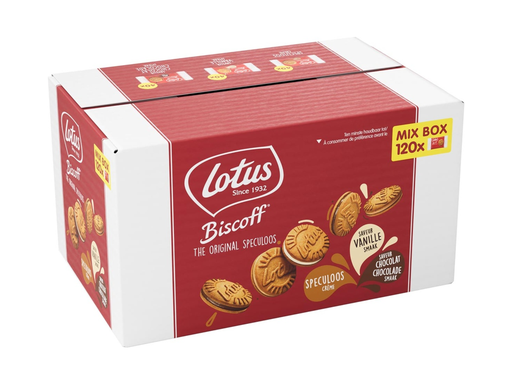 [QUA-4706100] Koekjes Lotus gevulde speculoos Mix Box (120)