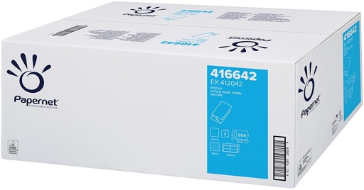 [TIM-P416642] Handdoeken Papernet Special V-vouw 2-laags 266vel wit (15)