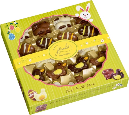 [TIM-79852] Chocolade Hamlet paasfiguurtjes doos 250g