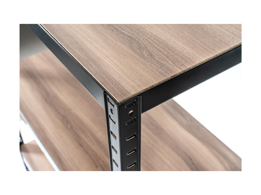 [TIM-905007] Rek Avasco Home maxi 176x90x45cm zwart metaal 5 legborden hout