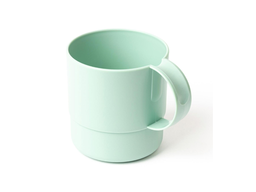 [TIM-5815375] Beker met oor herbruikbaar DBP kunststof 325ml pastelgroen