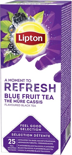 [TIM-V13055] Thee Lipton Feel Good Selection zwarte thee blauwe bes & bramen (25)