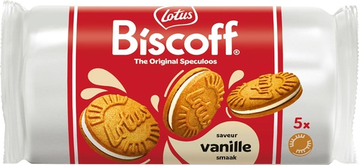 [TIM-2541] Koekjes Lotus Biscoff gevulde speculoos met vanille 5 koekjes per verpakking 50g display (16)
