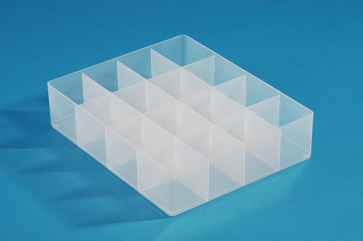 [TIM-TRAY16C] Verdeelbox Really Useful Box Divider kunststof met 16 vakjes transparant