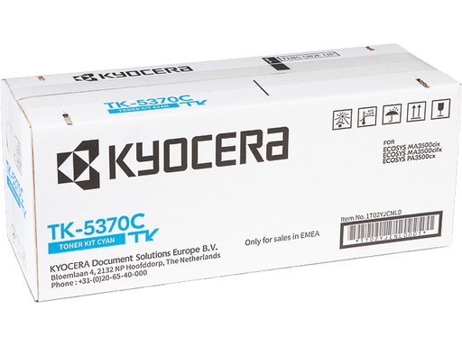 [KYO-TK5370C] Toner Kyocera Color laser TK-5370 Ecosys MA3500 5.000 pag. CY