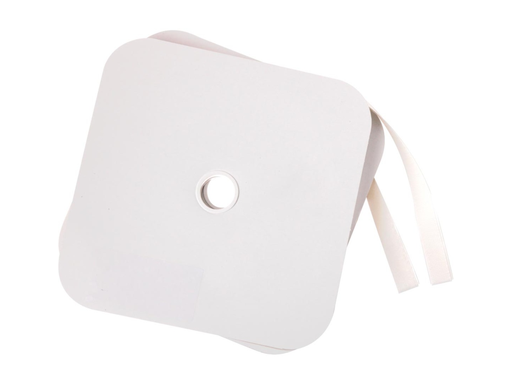 [TIM-B19406] Klittenband zelfklevend Bouhon rol 25m haak en lus wit