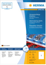 [HER-4584] Etiket Herma A4 01 etik/bl. 210x297mm wit weer- en waterbestendig (25)