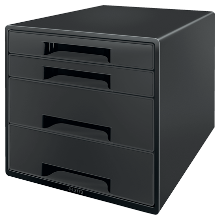[ESS-53720095] Ladenblok Leitz Recycle PS 28,7x27x36,3cm 4 laden zwart