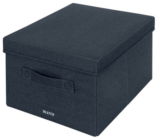 [ESS-61440089] Opbergdoos Leitz van stof met deksel M 28,5x20,3x38cm grijs (2)