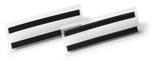 [DUR-119719] Etikethoes Durable Hard Cover 1/2 A5 liggend 210x74mm magnetisch transparant (10)