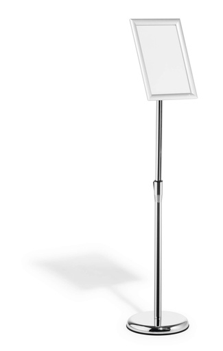 [DUR-479823] Vloerstandaard Durable aluminium kliklijst A4 zilver