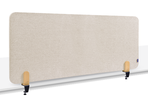[LM-209822] Akoestisch bureauscherm met klem Legamaster Elements 60x160cm soft beige